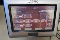 Touchscreen control user interface showing main page