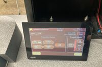 Touchscreen control user interface showing main page